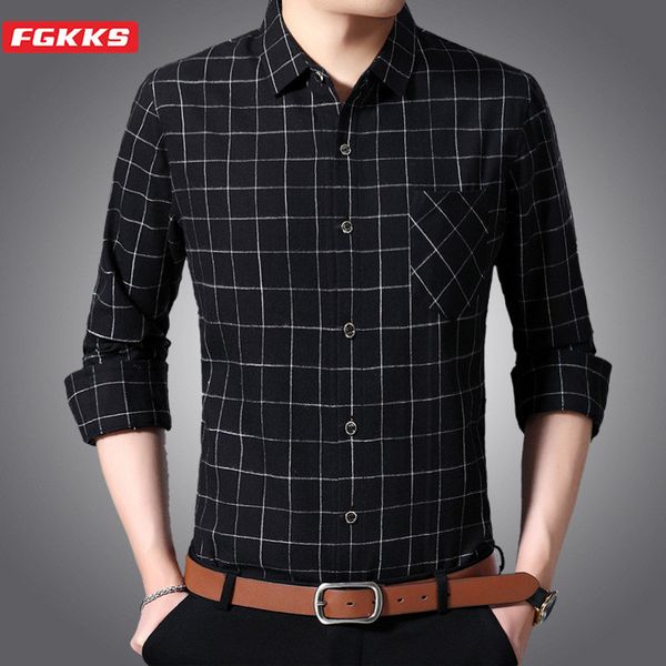 fgkks new men's shirts office male business casual pocket decoration shirt brand simple slim fit evening dress shirts men, White;black
fgkks new men's shirts office male business casual pocket decoration shirt brand simple slim fit evening dress shirts men, White;black