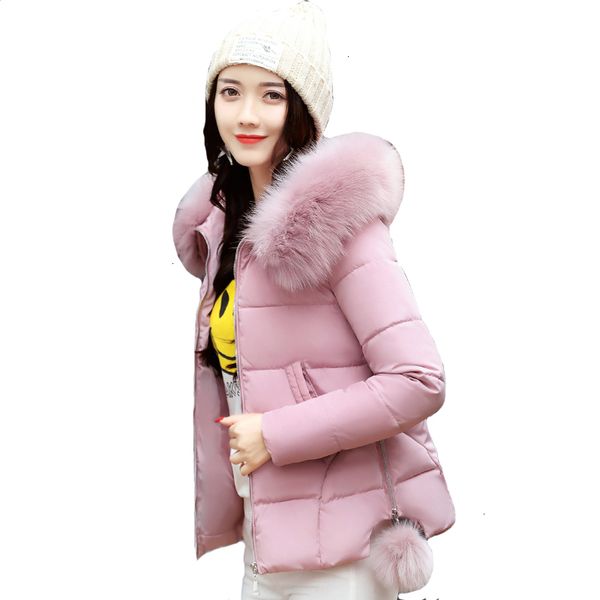 2019 new arrivals winter jas women capuchon with fur balls female jas winter short parka katoen jaqueta feminina inverno, Black
2019 new arrivals winter jas women capuchon with fur balls female jas winter short parka katoen jaqueta feminina inverno, Black