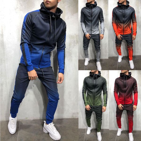 mens tracksuit set gradient zip up hoodie bottoms jogging joggers gym sweats slim fit
mens tracksuit set gradient zip up hoodie bottoms jogging joggers gym sweats slim fit