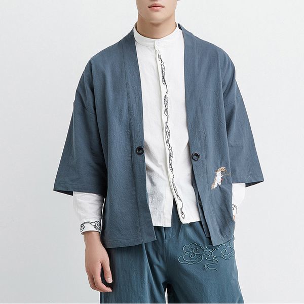 man clothing casual kimono jacket men loose japan style open stitch linen embroidery streetwear cardigan coat men jacket, Black;brown
man clothing casual kimono jacket men loose japan style open stitch linen embroidery streetwear cardigan coat men jacket, Black;brown