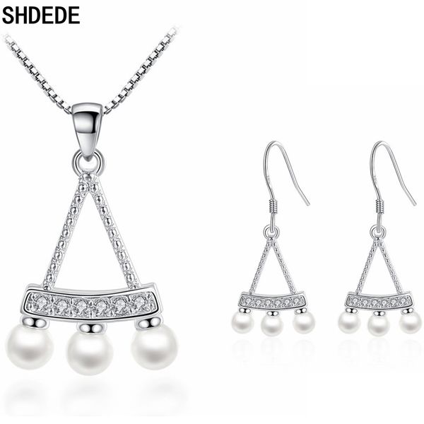 shdede imitation pearl fashion jewelry sets necklace earrings for women female casual bride party anniversary gift, Silver
shdede imitation pearl fashion jewelry sets necklace earrings for women female casual bride party anniversary gift, Silver