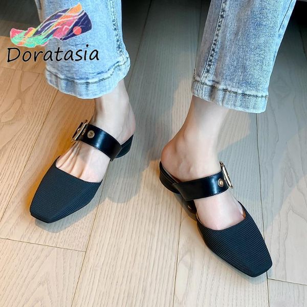 doratasia brand design summer mules new summer comfort leather insole pumps women casual slip-on holiday shoes woman, Black
doratasia brand design summer mules new summer comfort leather insole pumps women casual slip-on holiday shoes woman, Black