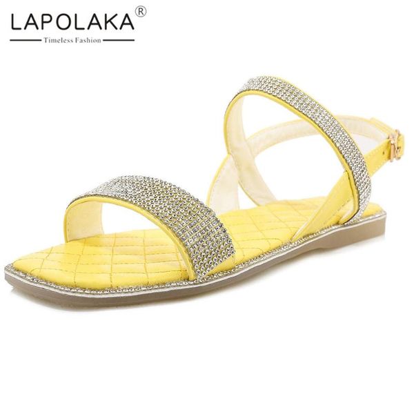 lapolaka 2020 new arrivals large size 46 bling women sandals low heels crystal summer casual woman shoes, Black
lapolaka 2020 new arrivals large size 46 bling women sandals low heels crystal summer casual woman shoes, Black