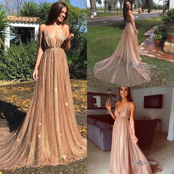2019 new blingbling gold sequined prom dresses long spaghetti backless evening dresses formal party celebrity wear gowns bc0515, Black
2019 new blingbling gold sequined prom dresses long spaghetti backless evening dresses formal party celebrity wear gowns bc0515, Black