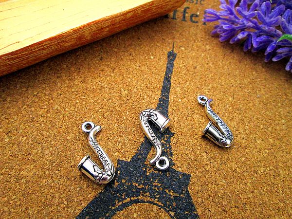 60pcs saxophone charms antique silver music instrument saxophone charm pendant 22x16mm, Bronze;silver
60pcs saxophone charms antique silver music instrument saxophone charm pendant 22x16mm, Bronze;silver