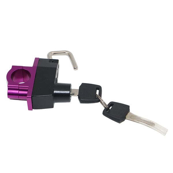 purple aluminum cnc motorcycle helmet lock universal for 7/8" 22mm handlebars kss-hl01-u pu
purple aluminum cnc motorcycle helmet lock universal for 7/8" 22mm handlebars kss-hl01-u pu