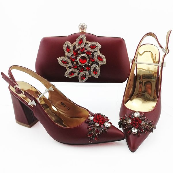 most popular wine women dress shoes match bag set with crystal style african pumps and handbag 18b127,heel 9cm, Black
most popular wine women dress shoes match bag set with crystal style african pumps and handbag 18b127,heel 9cm, Black