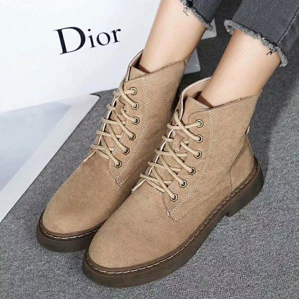 british wind 2019 new short boots flat bottom with thick with martin boots female autumn and winter breathable students suede shoes, Black
british wind 2019 new short boots flat bottom with thick with martin boots female autumn and winter breathable students suede shoes, Black