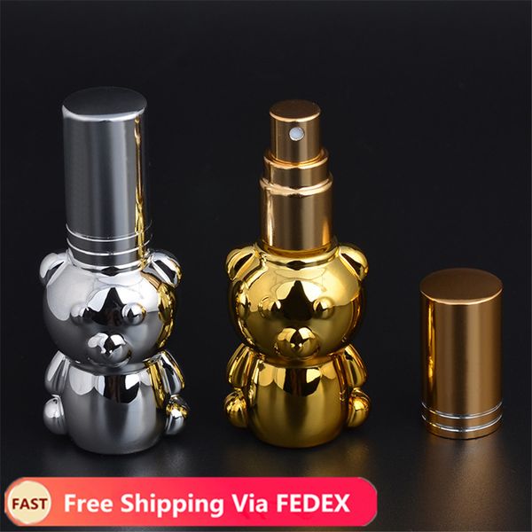 8ml bear shaped glass essential oil bottle gold cap metal roll-on perfume bottle travel empty cosmetic containers for gift
8ml bear shaped glass essential oil bottle gold cap metal roll-on perfume bottle travel empty cosmetic containers for gift