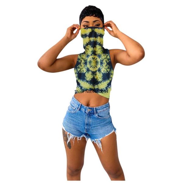 summer colorful tie dye print crop turtleneck sleeveless tanks female short vest women casual ropa mujer t shirt, White
summer colorful tie dye print crop turtleneck sleeveless tanks female short vest women casual ropa mujer t shirt, White