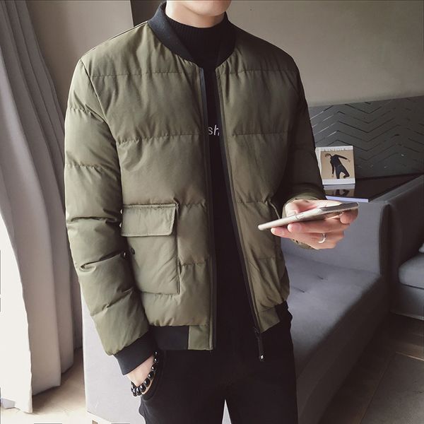 new winter baseball uniform jacket men's slim warm thick fashion casual big pocket coat man streetwear wild cotton jacket men, Black
new winter baseball uniform jacket men's slim warm thick fashion casual big pocket coat man streetwear wild cotton jacket men, Black