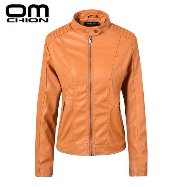 omchion 2019 new spring leather jacket women black mandarin collar zippers short female faux leather jackets lmj29
omchion 2019 new spring leather jacket women black mandarin collar zippers short female faux leather jackets lmj29