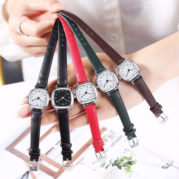 fashion women leather arabic numbers analog square watch ladies minimalist stylish quartz female clock dropshipping, Slivery;brown
fashion women leather arabic numbers analog square watch ladies minimalist stylish quartz female clock dropshipping, Slivery;brown