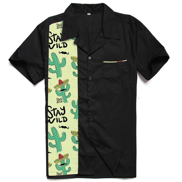 fashion men shirts summer mr cactus stay wild mens clothing short sleeve casual cotton party club shirts, White;black
fashion men shirts summer mr cactus stay wild mens clothing short sleeve casual cotton party club shirts, White;black