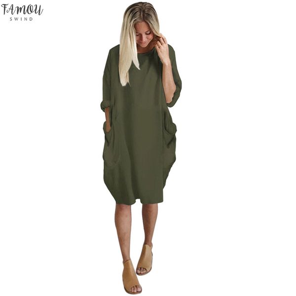 clothes womens pocket loose summer dress women ladies crew neck casual long dress girl dress plus size 2020, Black;gray
clothes womens pocket loose summer dress women ladies crew neck casual long dress girl dress plus size 2020, Black;gray