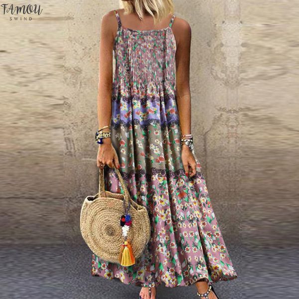 women vintage bohemian summer maxi dress print floral sleeveless o-neck straps long dress casual praty dresses beach dresses new, Black;gray
women vintage bohemian summer maxi dress print floral sleeveless o-neck straps long dress casual praty dresses beach dresses new, Black;gray