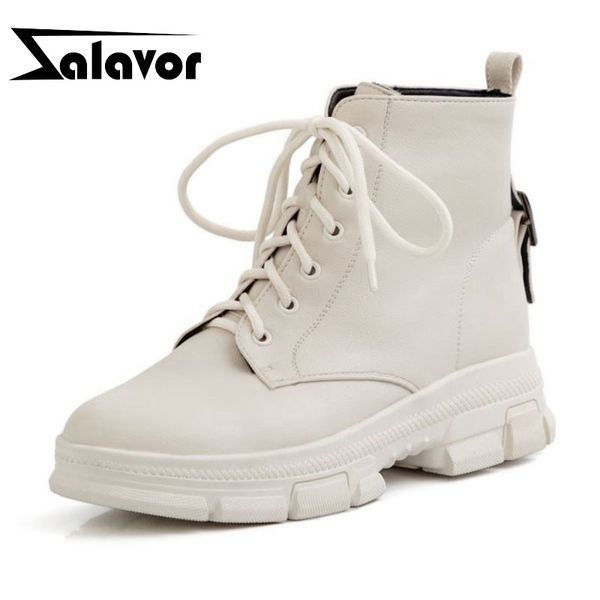 zalavor brand women ankle boots flats daily round toe short boots lace up winter shoes women warm fur size 34-43, Black
zalavor brand women ankle boots flats daily round toe short boots lace up winter shoes women warm fur size 34-43, Black