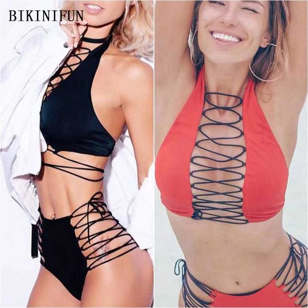 2020 new strappy bandage swimsuit women high neck swimwear backless halter beachwear s-xl girl high waist micro bikini set
2020 new strappy bandage swimsuit women high neck swimwear backless halter beachwear s-xl girl high waist micro bikini set