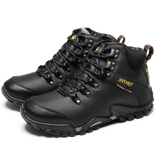 men boots anti-skidding leather shoes men popular comfy spring autumn shoes short plush snow boots durable outsole, Black
men boots anti-skidding leather shoes men popular comfy spring autumn shoes short plush snow boots durable outsole, Black