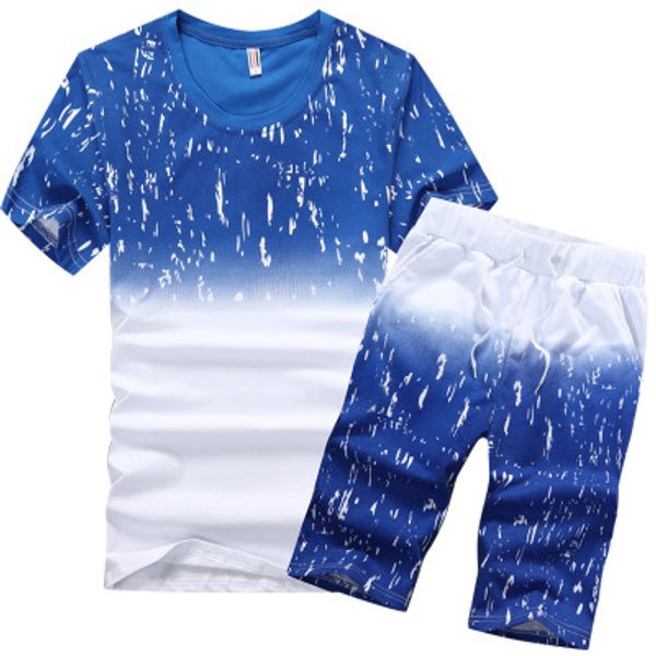 men 2pcs summer short suit sets printed men collar round neck short sleeves tracksuit with casual jogger pants suits new stylish sportsuit, Gray
men 2pcs summer short suit sets printed men collar round neck short sleeves tracksuit with casual jogger pants suits new stylish sportsuit, Gray