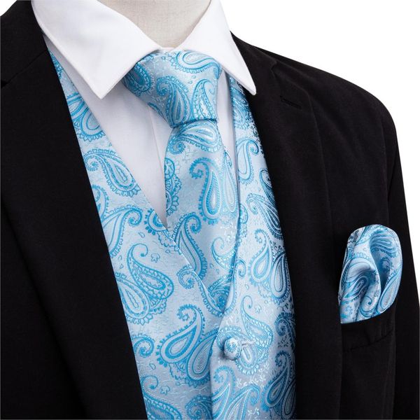 designer tie mens fahsion blue handkerchief jacquard waistcoat vests silk woven vest cufflinks paisley 100% suit barry.wang set lqgoq, Black
designer tie mens fahsion blue handkerchief jacquard waistcoat vests silk woven vest cufflinks paisley 100% suit barry.wang set lqgoq, Black
