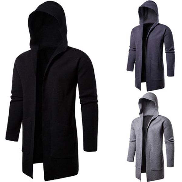 men's sweaters mens atumn winter solid casual warm cardigan sweater korean fashion male long sleeve pull homme coats, White;black
men's sweaters mens atumn winter solid casual warm cardigan sweater korean fashion male long sleeve pull homme coats, White;black