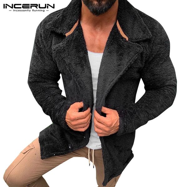 incerun winter men jackets fleece outerwear plain long sleeve streetwear button fluffy warm coats faux fur fashion overcoat 2019, Black;brown
incerun winter men jackets fleece outerwear plain long sleeve streetwear button fluffy warm coats faux fur fashion overcoat 2019, Black;brown