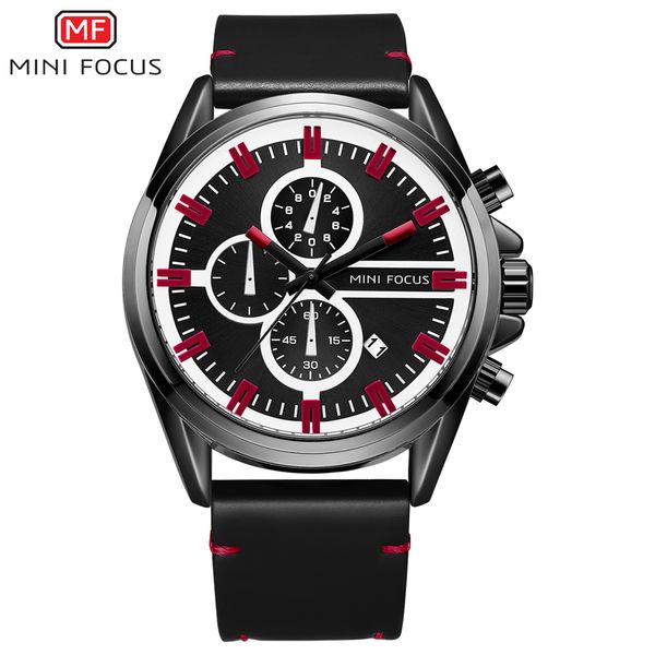 men's fashion sports watches minifocus leather strap quartz watch 2019 reloj hombre chronograph clock man, Slivery;brown
men's fashion sports watches minifocus leather strap quartz watch 2019 reloj hombre chronograph clock man, Slivery;brown
