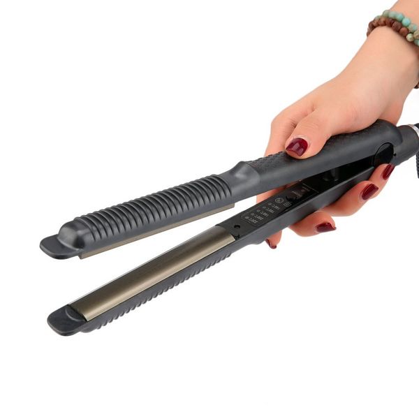 new professional hair straightener iron adjustable temperature portable hair styling tools straightening flat ceramic eu plug, Black
new professional hair straightener iron adjustable temperature portable hair styling tools straightening flat ceramic eu plug, Black