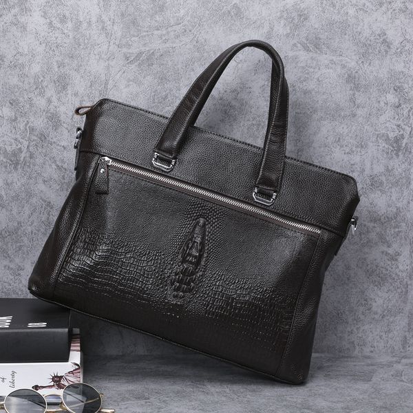 briefcases crocodile head pattern men business bag genuine leather briefcase design vintage shoulder handbag work lapbags
briefcases crocodile head pattern men business bag genuine leather briefcase design vintage shoulder handbag work lapbags