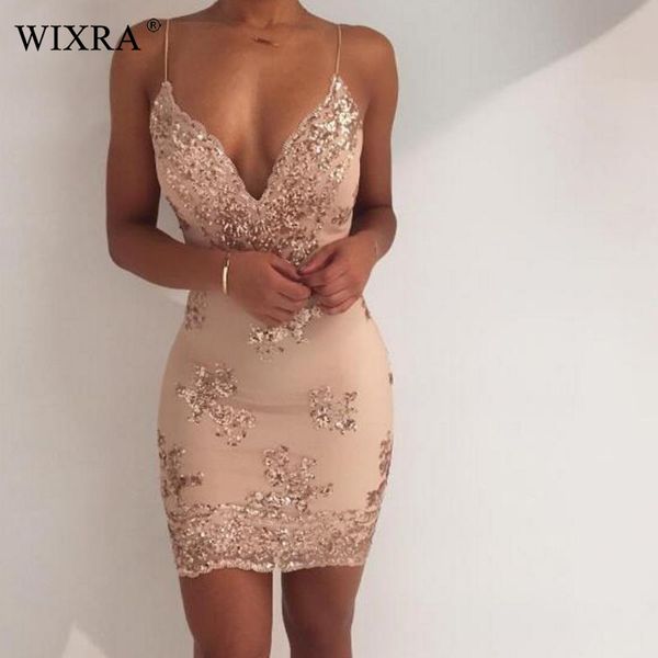 wixra womens 2019 solid sequins dress deep v-neck backless women party club wear mini sequined short dress, Black;gray
wixra womens 2019 solid sequins dress deep v-neck backless women party club wear mini sequined short dress, Black;gray