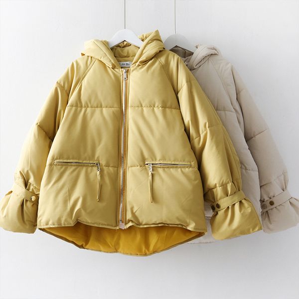 mooirue зимнего теплый хлопка-проложенный parka с капюшоном утолщение повседневного streetwear твердой корейского стиля куртка свободные жен, Black
mooirue зимнего теплый хлопка-проложенный parka с капюшоном утолщение повседневного streetwear твердой корейского стиля куртка свободные жен, Black
