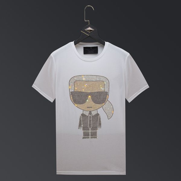 men's 2019 summer men's short-sleeved t-shirt trend rhinestone men's half-sleeve slim net red compassionate mercerized cotton, White;black
men's 2019 summer men's short-sleeved t-shirt trend rhinestone men's half-sleeve slim net red compassionate mercerized cotton, White;black