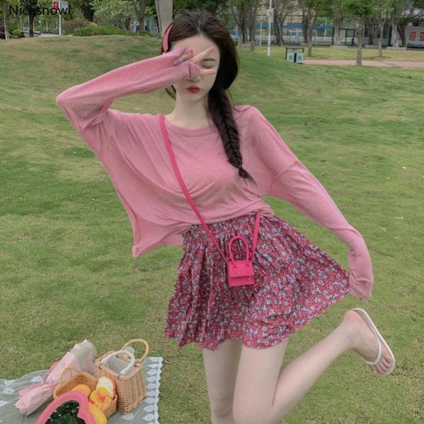 casual suit summer new all-match loose long-sleeved sunscreen retro high waist skirt women's two-piece suit, White;black
casual suit summer new all-match loose long-sleeved sunscreen retro high waist skirt women's two-piece suit, White;black