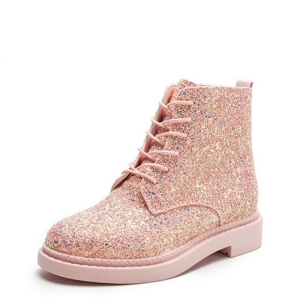 new 2018 autumn winter women's boots boots plat form casual shoes pu bling low fashion lace-up non-slip solids square, Black
new 2018 autumn winter women's boots boots plat form casual shoes pu bling low fashion lace-up non-slip solids square, Black