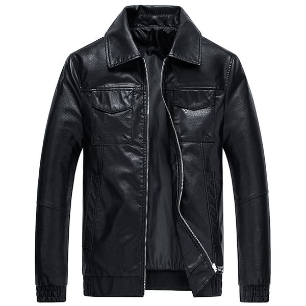 autumn and winter quality men's leather jacket warm business casual pu leather jacket plus velvet solid color stand collar coat, Black;brown
autumn and winter quality men's leather jacket warm business casual pu leather jacket plus velvet solid color stand collar coat, Black;brown
