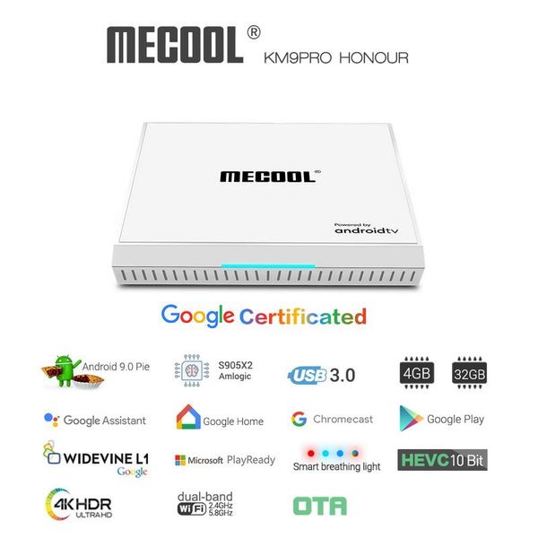 mecool km9 pro android 9.0 tv box atv amlogic s905x2 4gb 32gb bluetooth голосовое управление usb3. 0 4k hdr ota media player
mecool km9 pro android 9.0 tv box atv amlogic s905x2 4gb 32gb bluetooth голосовое управление usb3. 0 4k hdr ota media player