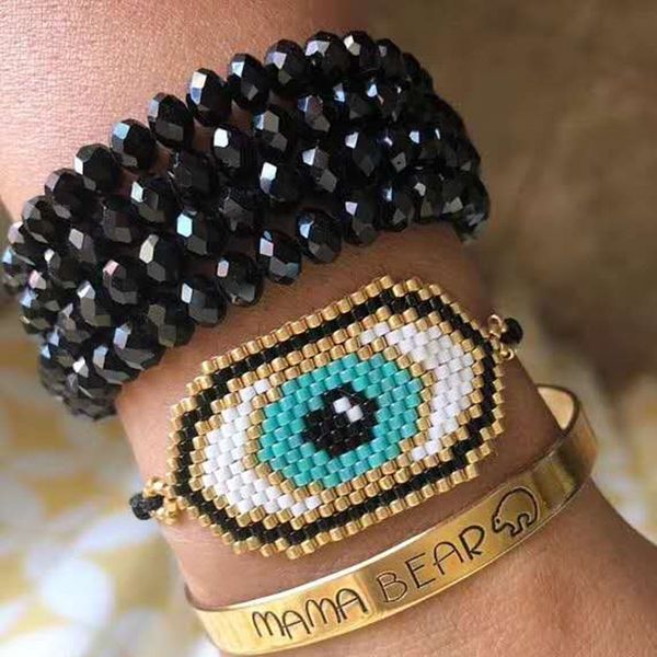 miyuki evil eye bracelets bracelets for women pulseras mujer moda 2019 evil eye jewelry beadwork handmade gift, Golden;silver
miyuki evil eye bracelets bracelets for women pulseras mujer moda 2019 evil eye jewelry beadwork handmade gift, Golden;silver