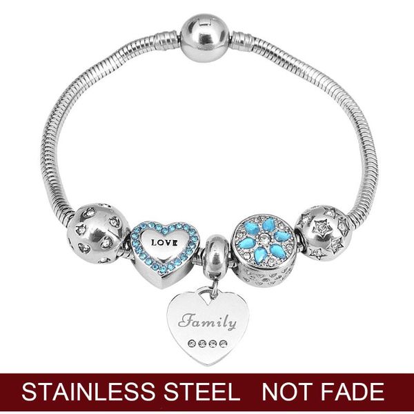 stainless steel charms beads bracelets silver-color large-sale women gift, Golden;silver
stainless steel charms beads bracelets silver-color large-sale women gift, Golden;silver