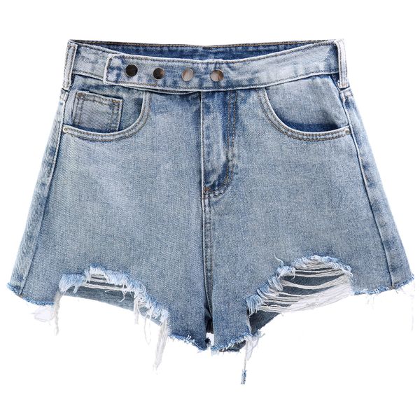 fashion mini short jeans 2019 summer women vintage high waist denim shorts frayed hole female washed shorts, White;black
fashion mini short jeans 2019 summer women vintage high waist denim shorts frayed hole female washed shorts, White;black