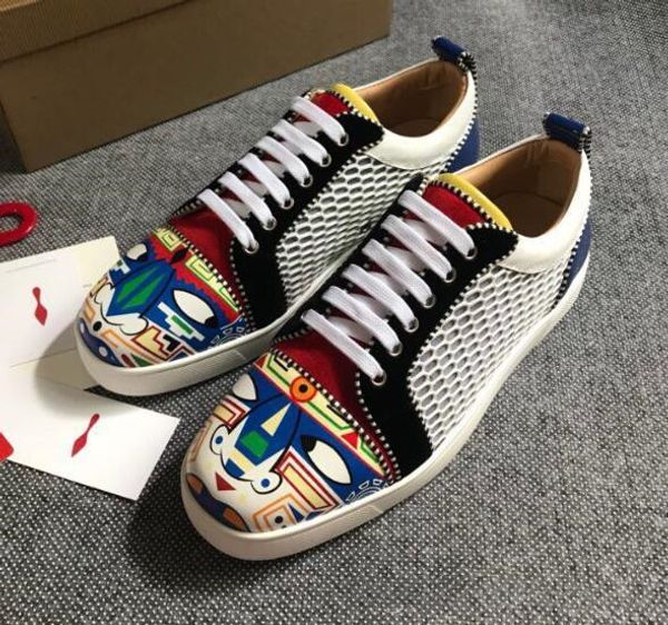 luxury spiked red sole guds кроссовки обувь мужские / женские красные нижние кроссовки натуральные кожаные квартиры с открытыми ходьбой вече, Black
luxury spiked red sole guds кроссовки обувь мужские / женские красные нижние кроссовки натуральные кожаные квартиры с открытыми ходьбой вече, Black
