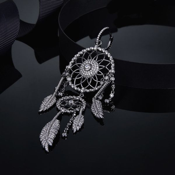 wholesale- original single dark gray sterling silver dream catcher earrings for women
wholesale- original single dark gray sterling silver dream catcher earrings for women