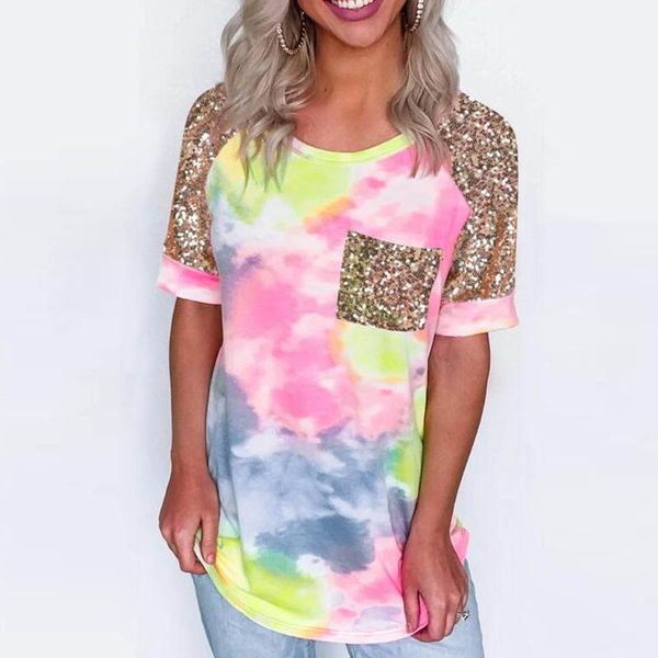 women casual tie-dye t shirt summer leopard patchwork o neck short sleeve t-shirts female camisetas verano mujer 2020#g3, White
women casual tie-dye t shirt summer leopard patchwork o neck short sleeve t-shirts female camisetas verano mujer 2020#g3, White