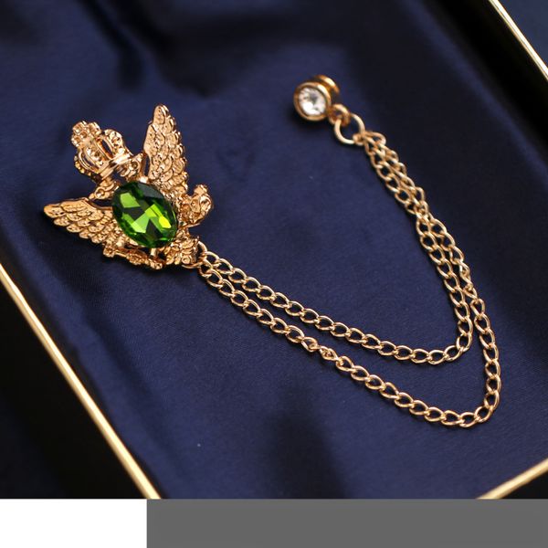 chain brooch korean suit eagle with drill collar needle tassel suit collar needle korean pin, Gray
chain brooch korean suit eagle with drill collar needle tassel suit collar needle korean pin, Gray