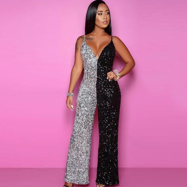 adyce summer new jumpsuits women's spaghetti strap deep v-neck beading club vestidos celebrity party boot cut jumpsuits rompers, Black;white
adyce summer new jumpsuits women's spaghetti strap deep v-neck beading club vestidos celebrity party boot cut jumpsuits rompers, Black;white
