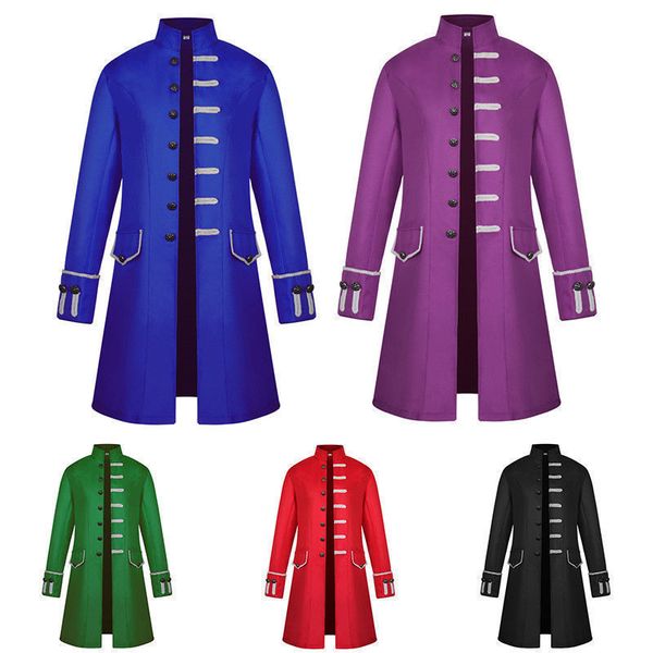 men party cosplay steampunk gothic victorian coat jacket retro tail medieval pop, Black
men party cosplay steampunk gothic victorian coat jacket retro tail medieval pop, Black