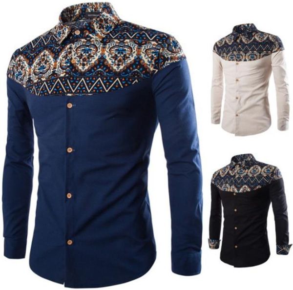 floral printed mens shirts long sleeve lapel neck mens casual shirts with buttons fashion skinny male, White;black
floral printed mens shirts long sleeve lapel neck mens casual shirts with buttons fashion skinny male, White;black