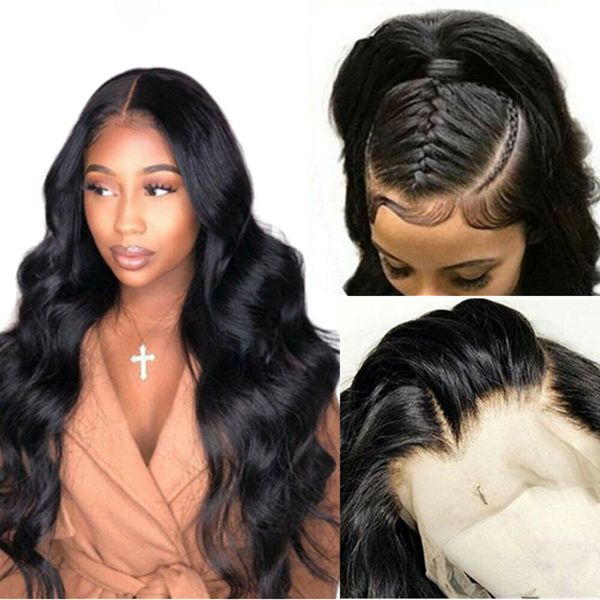 body wave 13x6 lace front human hair wigs 250 density 360 lace frontal wig pre plucked transparent fake scalp wig, Black;brown
body wave 13x6 lace front human hair wigs 250 density 360 lace frontal wig pre plucked transparent fake scalp wig, Black;brown