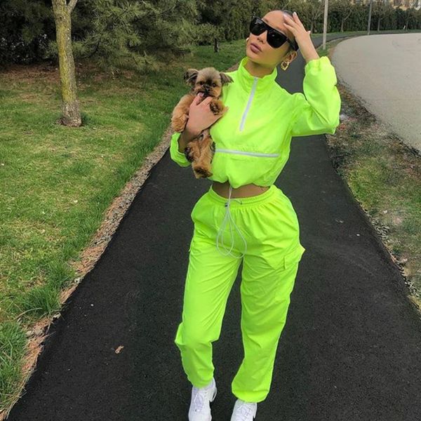 2019 women zip turtleneck long sleeve short safari long straight pants suits two pieces set sportwear tracksuit neon outfit, White
2019 women zip turtleneck long sleeve short safari long straight pants suits two pieces set sportwear tracksuit neon outfit, White