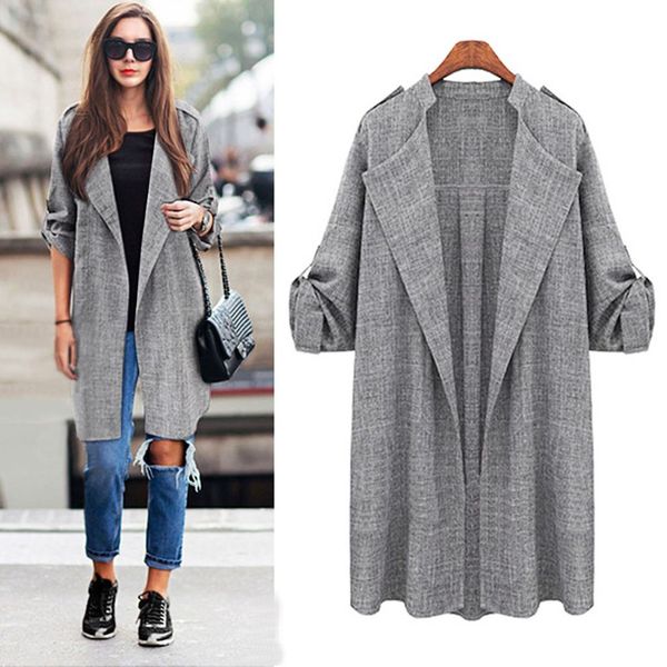 autumn spring women jackets plus size open front coat long cloak jackets overcoat waterfall large size 5xl cardigan female blusa, Black;brown
autumn spring women jackets plus size open front coat long cloak jackets overcoat waterfall large size 5xl cardigan female blusa, Black;brown